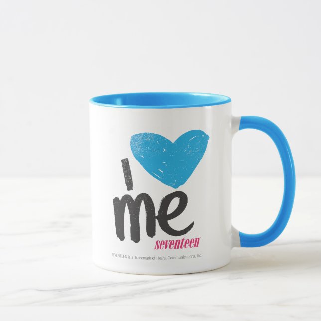 I Heart Me Aqua Mug (Right)