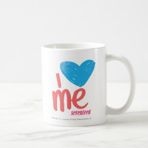 I Heart Me Aqua/Pink Coffee Mug