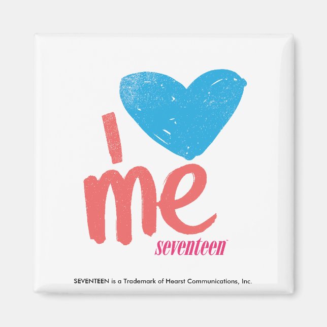 I Heart Me Aqua/Pink Magnet (Front)