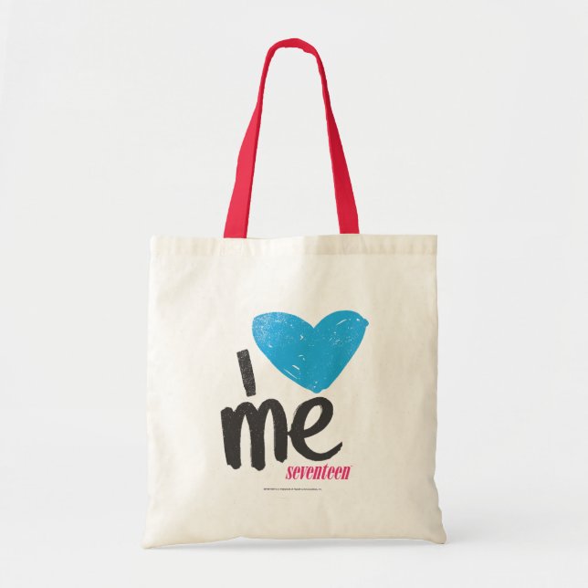 I Heart Me Aqua Tote Bag (Front)