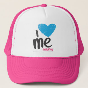 I Heart Me Aqua Trucker Hat
