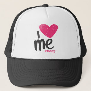 I Heart Me Magenta Trucker Hat