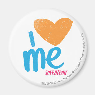 I Heart Me Orange/Aqua Magnet