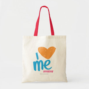 I Heart Me Orange/Aqua Tote Bag
