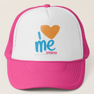 I Heart Me Orange/Aqua Trucker Hat