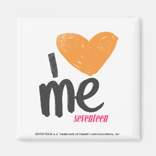 I Heart Me Orange Magnet