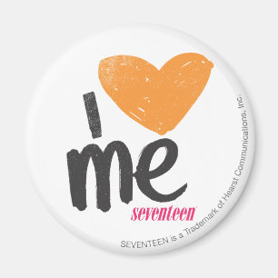 I Heart Me Orange Magnet
