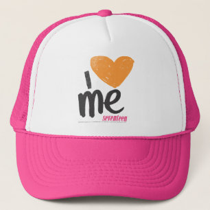 I Heart Me Orange Trucker Hat