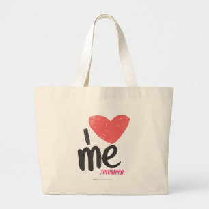I Heart Me Pink Large Tote Bag