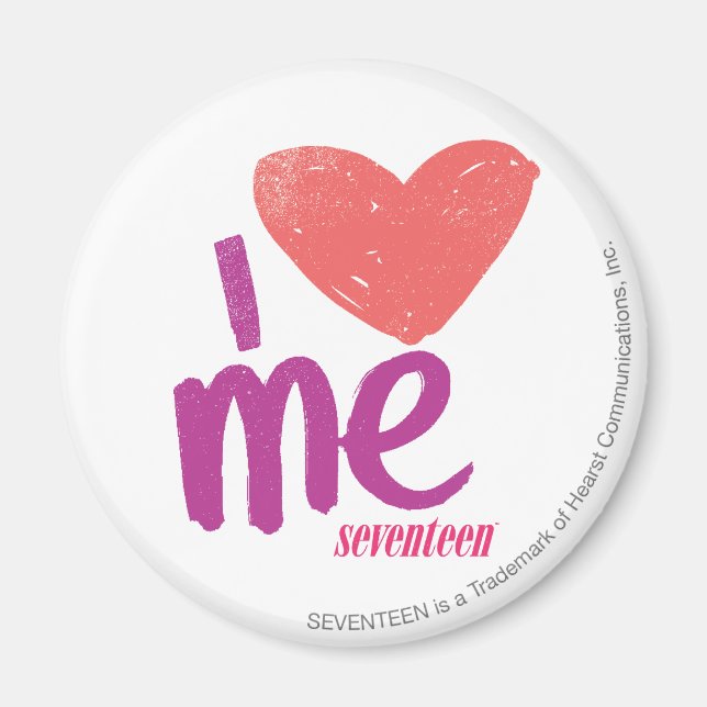 I Heart Me Pink/Purple Magnet (Front)