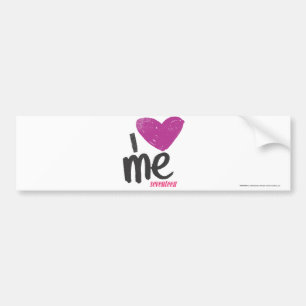 I Heart Me Purple Bumper Sticker