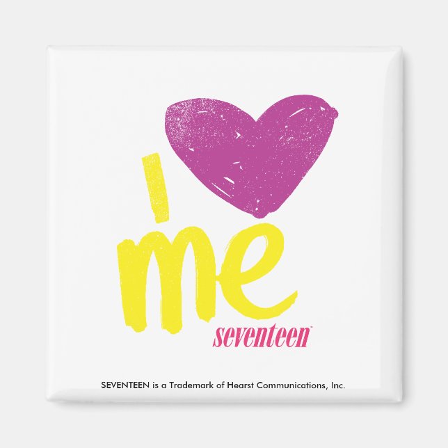 I heart Me Purple/Yellow Magnet (Front)