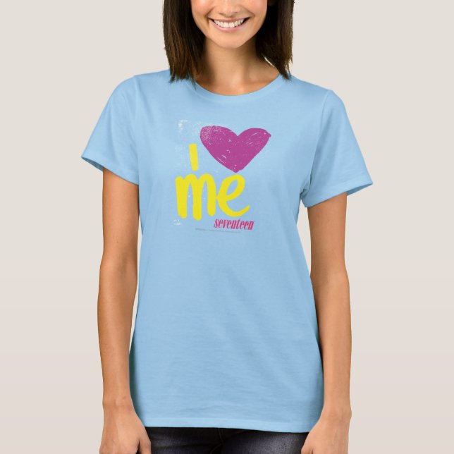 I Heart Me Purple-Yellow T-Shirt (Front)