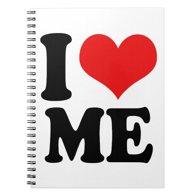 I Heart Me Spiral Notebook (Front)
