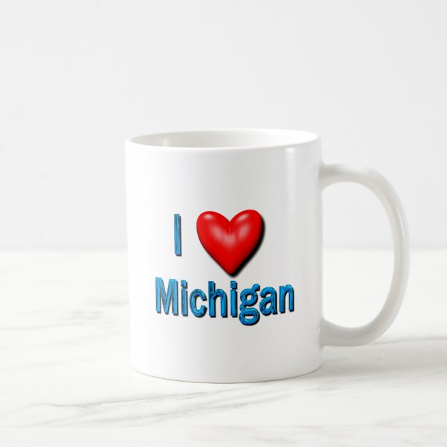 I Heart Michigan Coffee Mug (Right)