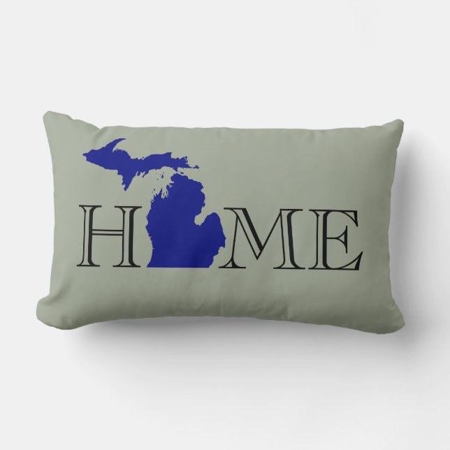 I heart Michigan Lumbar Cushion (Front)