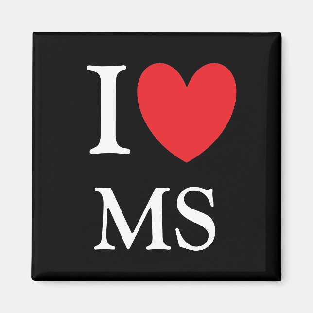 I Heart Mississippi Magnet (Front)