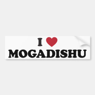 I Heart Mogadishu Somalia Bumper Sticker