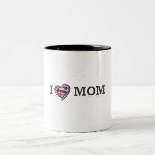 I Heart Mom Two-Tone Coffee Mug