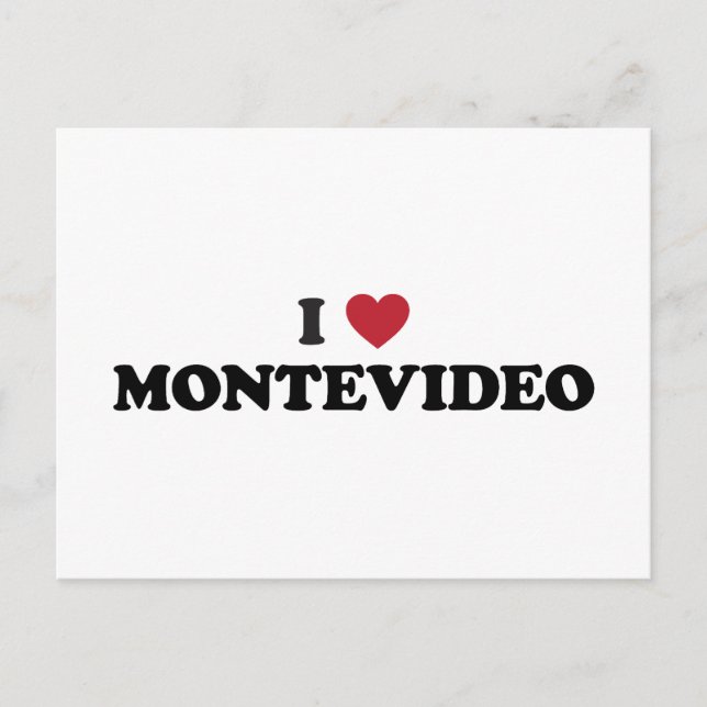 I Heart Montevideo Uruguay Postcard (Front)
