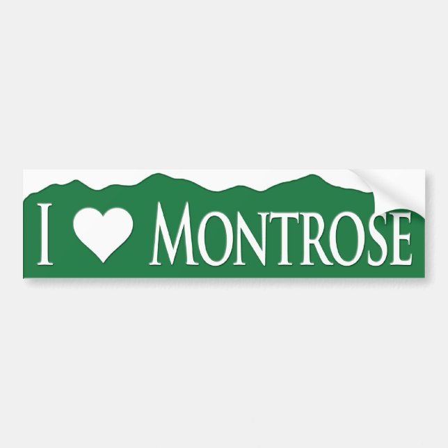 I <heart> Montrose Bumper Sticker (Front)