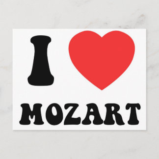 I Heart Mozart Postcard