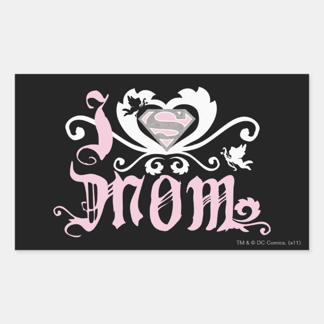 I Heart Mum  Pink Rectangular Sticker (Front)