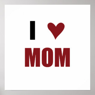 I Heart Mum Poster