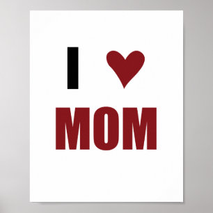 I Heart Mum (standard picture frame size) Poster