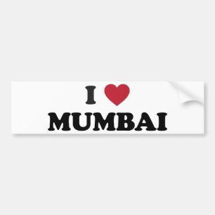 I Heart Mumbai India Bumper Sticker