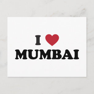 I Heart Mumbai India Postcard