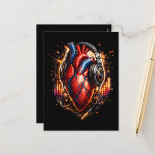 I Heart Music Holiday Postcard
