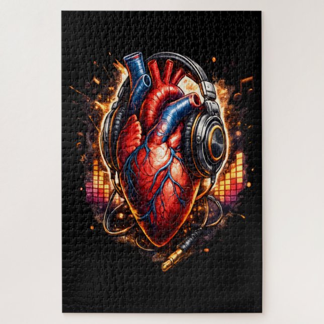 I Heart Music Jigsaw Puzzle (Vertical)