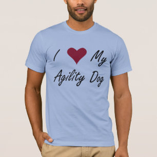 I Heart My Agility Dog Shirt