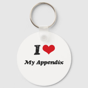 I Heart My Appendix Key Ring