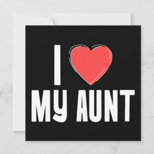 I (Heart) My Aunt Greeting Card – Sweet and Simple