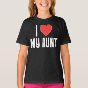I (Heart) My Aunt Kids Shirt