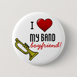 I Heart My Band Boyfriend 6 Cm Round Badge