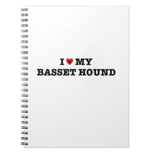 I Heart My Basset Hound Spiral Notebook