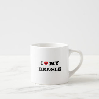I Heart My Beagle Espresso Mug