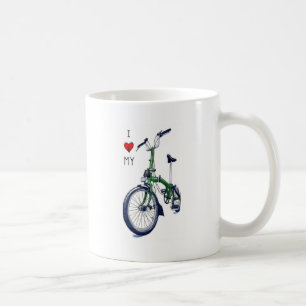 I heart my Brompton (green) Coffee Mug