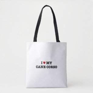 I Heart My Cane Corso Tote Bag