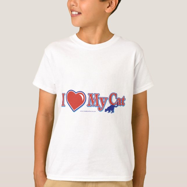 I heart my cat T-Shirt (Front)