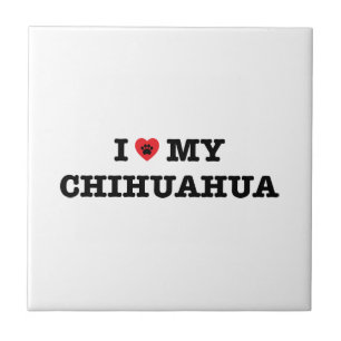 I Heart My Chihuahua Tile