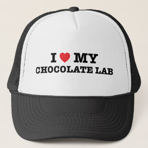I Heart My Chocolate Lab Hat