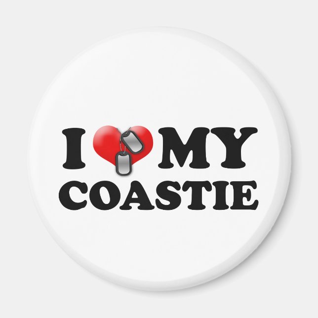 I heart my Coastie Magnet (Front)
