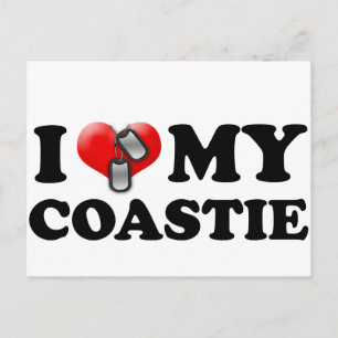 I heart my Coastie Postcard