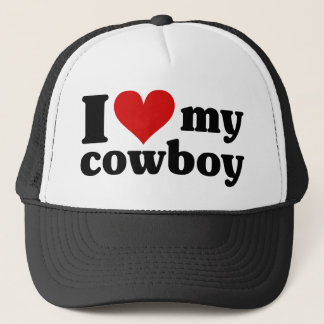 I Heart My Cowboy Trucker Hat