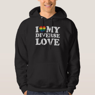 I heart my diverse Love - I love my Diverse Love Hoodie