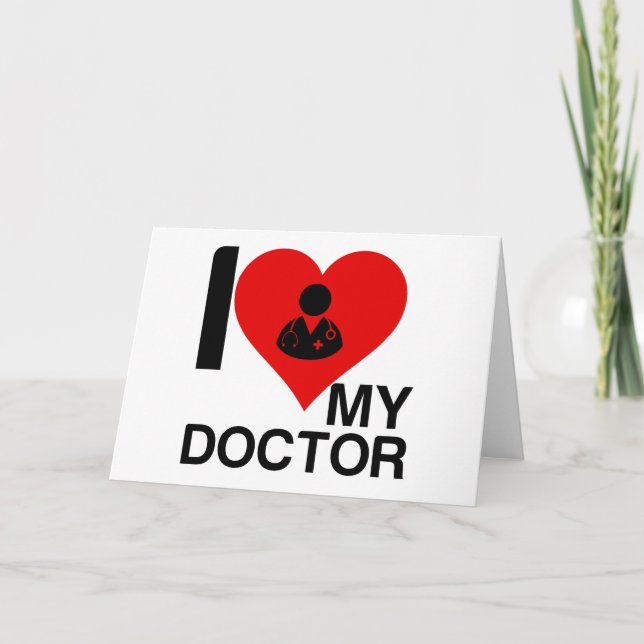 I HEART MY DOCTOR HOLIDAY CARD (Front)